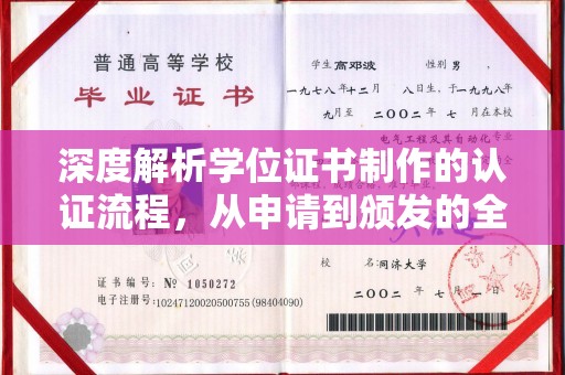 天桥深度解析学位证书制作的认证流程，从申请到颁发的全攻略